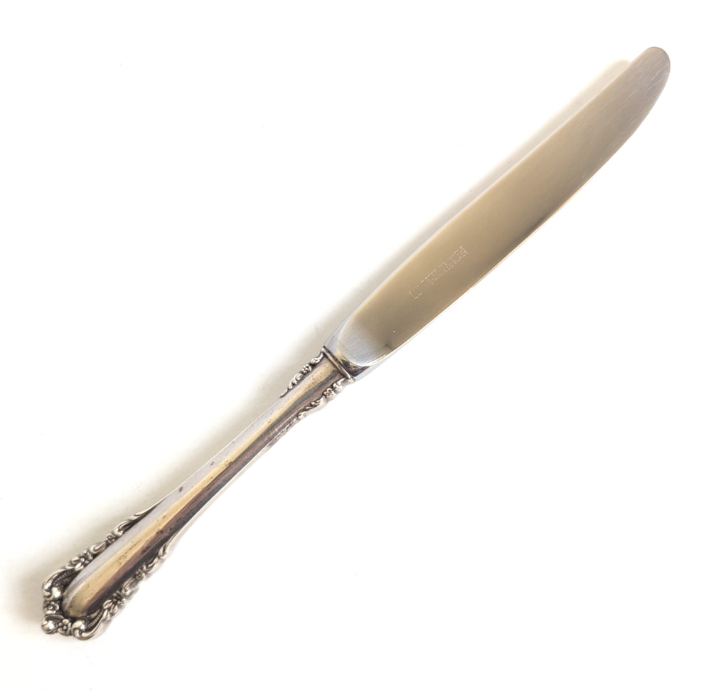 LUNT Silver '57 Carillon Sterling Silver Handle 9" Dinner Place Knife 64.78 gram